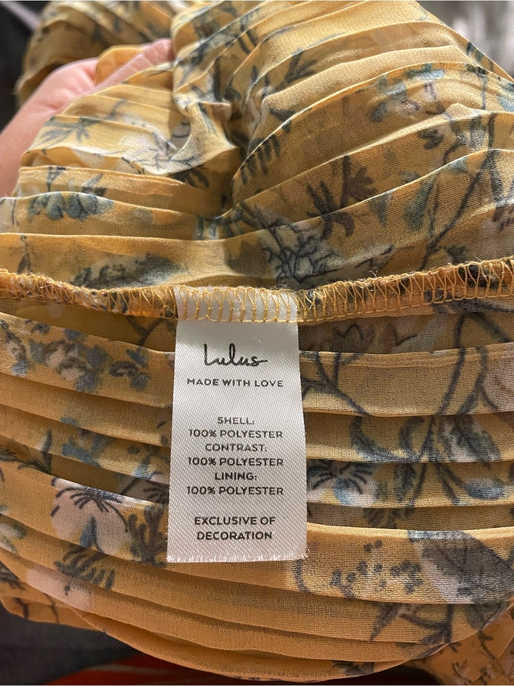 Lulu's Mustard Yellow Floral Tiered Maxi Dress - Picture 4 of 5